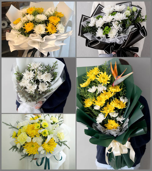 北京平谷区黄松峪乡淘金谷村白事花束代送